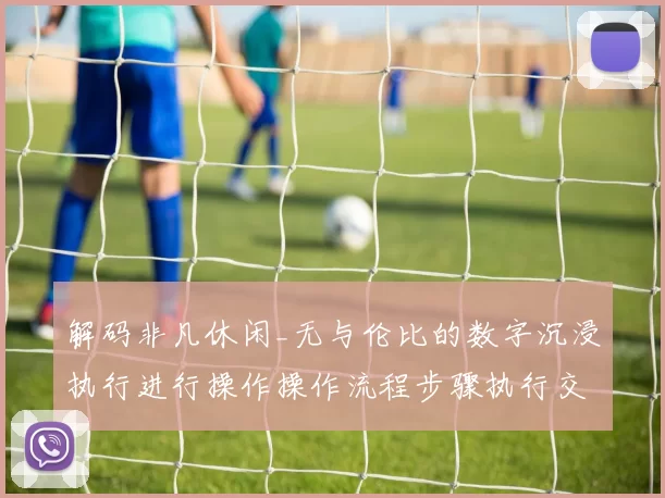 解码非凡休闲_无与伦比的数字沉浸执行进行操作操作流程步骤执行交流互动互动体验